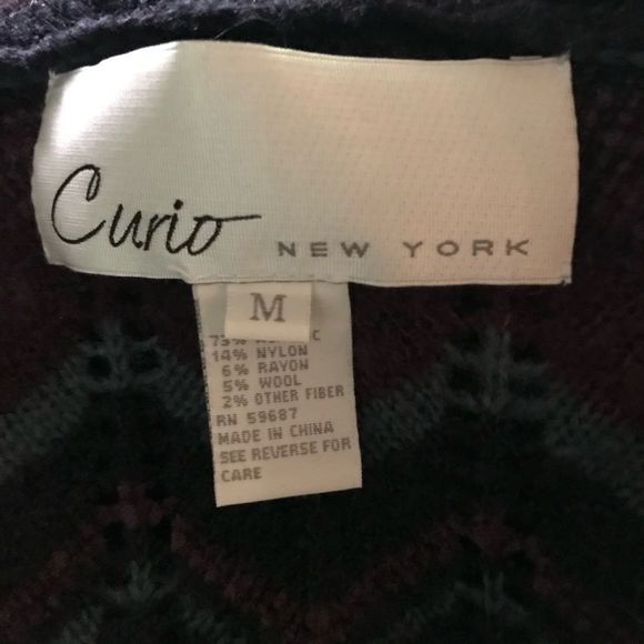 Curio New York | Afghan Sweater in Shades of Purple - Picture 14 of 16